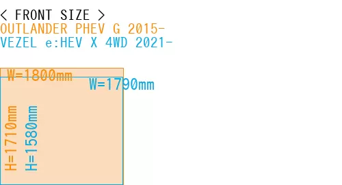 #OUTLANDER PHEV G 2015- + VEZEL e:HEV X 4WD 2021-